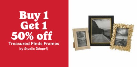 Buy 1, get 1 50% Off Treasured Finds Frames by Studio Décor