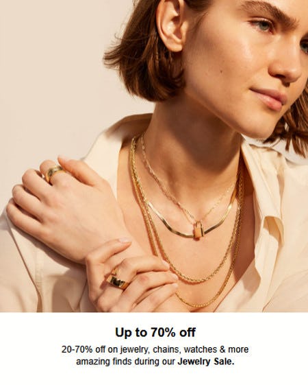Jewelry Sale Up to 70% off