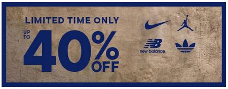 Sale Up to 40% off