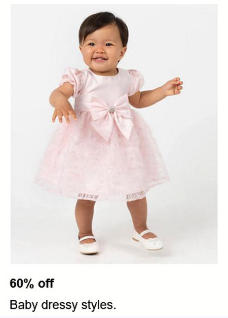 60% off Baby Dressy Styles