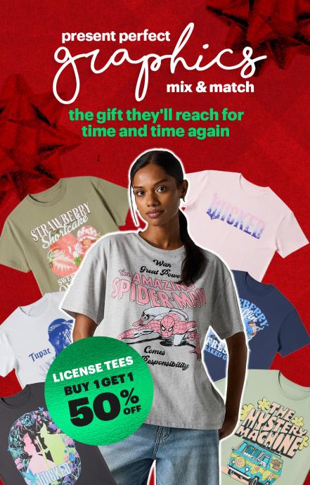 BOGO 50% Off License Tees