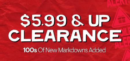 $5.99 & Up Clearance