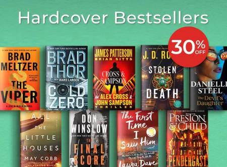 30% off Hardcover Bestsellers