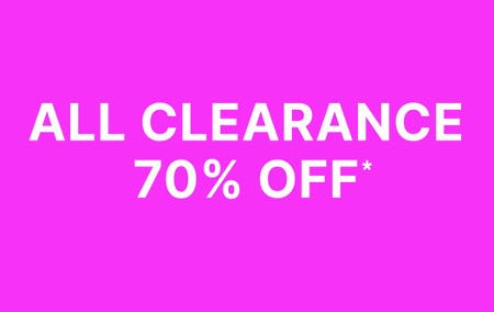 All Clearance 70% off