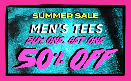 Men's Tees Buy One, Get One 50% off