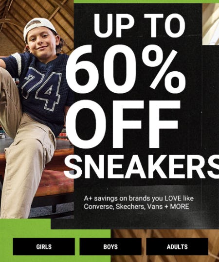 Up to 60% Off Sneakers