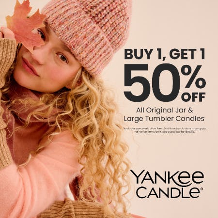 Buy One, Get One 50% Off Large Candles