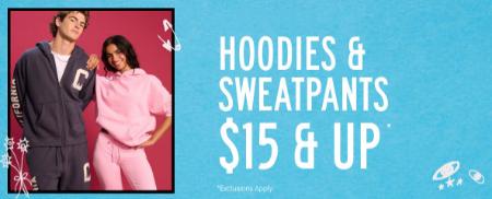 $15 & Up Hoodies & Sweatpants