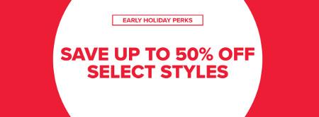 Save Up to 50% off Select Styles