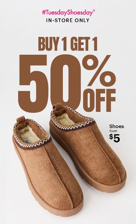 Buy 1, Get 1 50% off Shoes