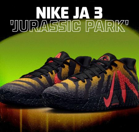 Strike fear with the Nike Ja 3 'Jurassic Park'