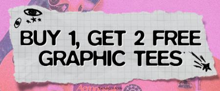Buy 1, Get 2 Free Graphic Tees