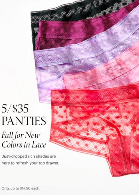 5 for $35 Panties