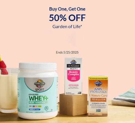 Buy One, Get One 50% Off Garden Of Life