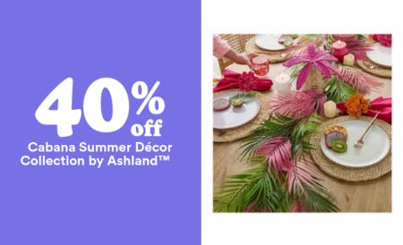 40% Off Cabana Summer Décor Collection by Ashland