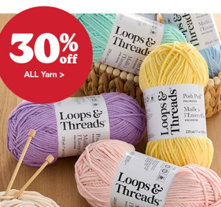 30% Off All Yarn