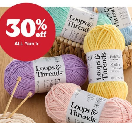 30% Off All Yarn