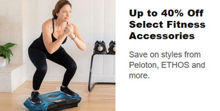 Up to 40% Off Select Fitness Accessories