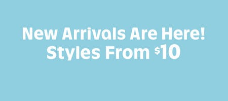 Fresh Fall Arrivals From $10