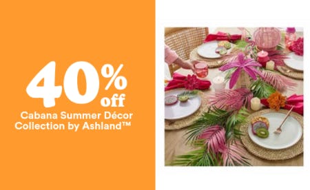 40% Off Cabana Summer Décor Collection by Ashland