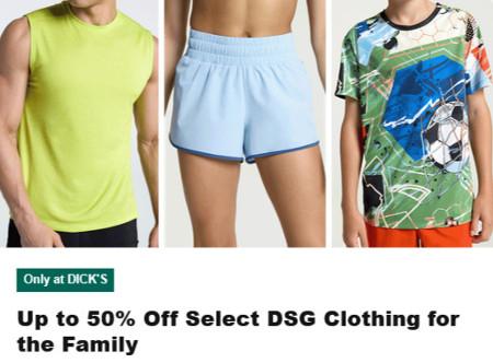 Up to 50% Off Select DSG Clothing for the Family