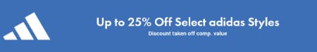 Up to 25% Off Select adidas Styles