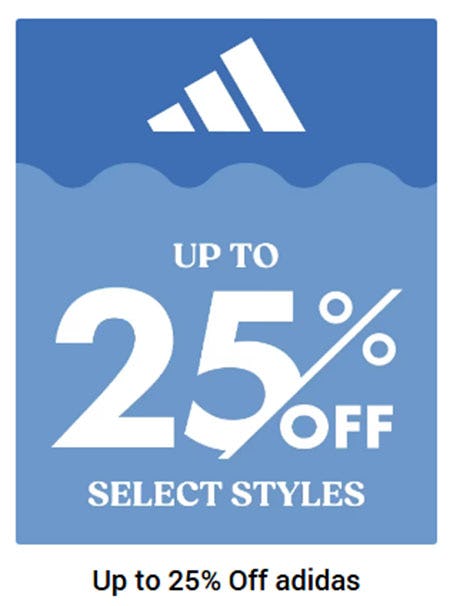 Up to 25% Off adidas