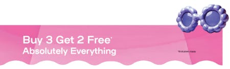Buy 3 Get 2 Free Absolutely Everything