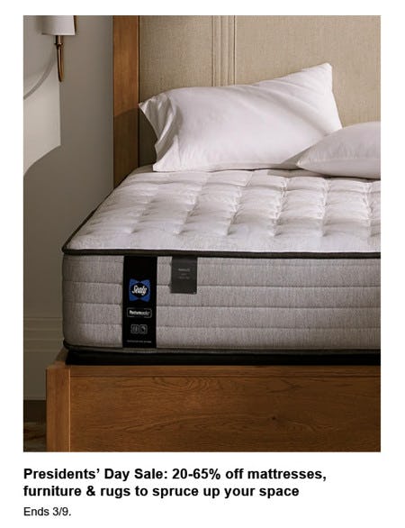 20-65% off Mattresses, Furniture and Rugs