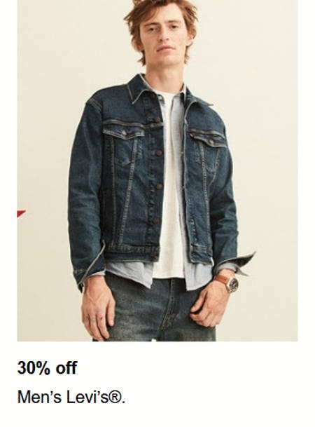 30% off Men’s Levi’s