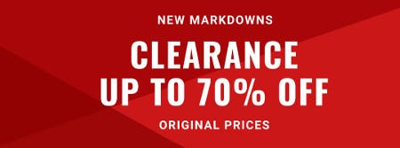 Clearance Up to 70% off Original Prices