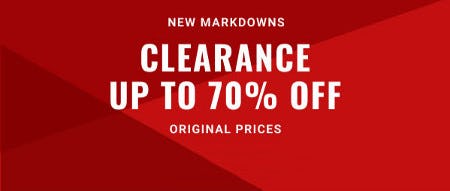 Clearance Up to 70% off Original Prices