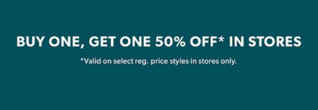 Buy One, Get One 50% off Storewide