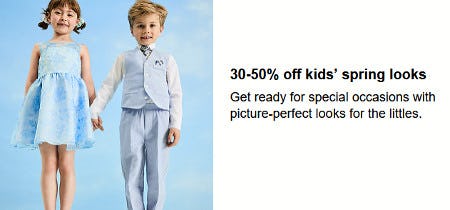30-50% off Kids’ Spring Looks