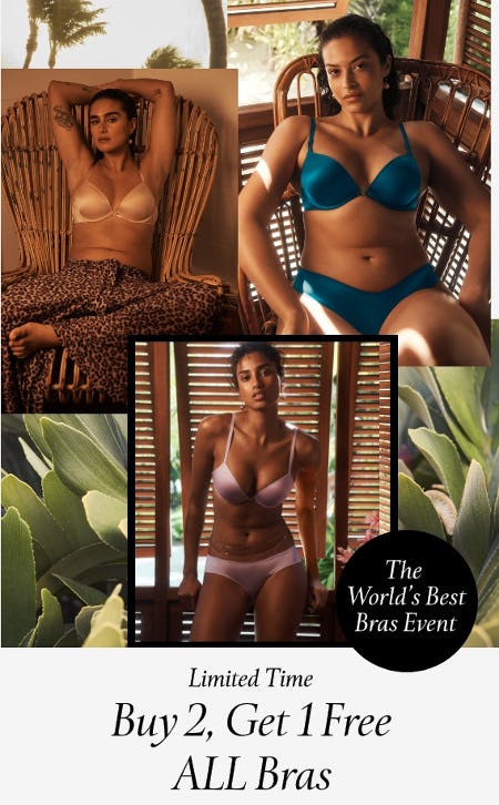 Buy 2, Get 1 Free on All Bras