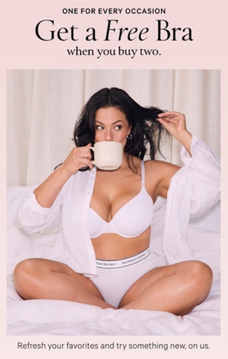 Get a Free Bra When You Buy Two