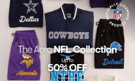 Up to 50% Off The Aero NFL Collection