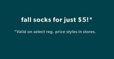 $5 Fall Socks