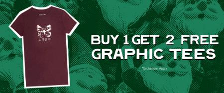 Graphic Tees: Buy 1, Get 2 Free