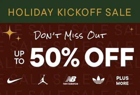 Holiday Kickoff Sale Up to 50% off
