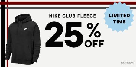 Nike Club Fleece 25% off