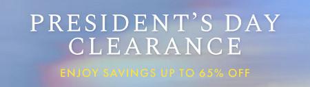 President's Day Clearance