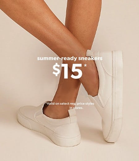 $15 Summer-Ready Sneakers