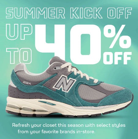 Summer Kick Off Up to 40% off