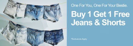 B1G1 Free Jeans & Shorts
