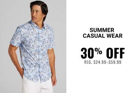 30% off Summer Casual Wear