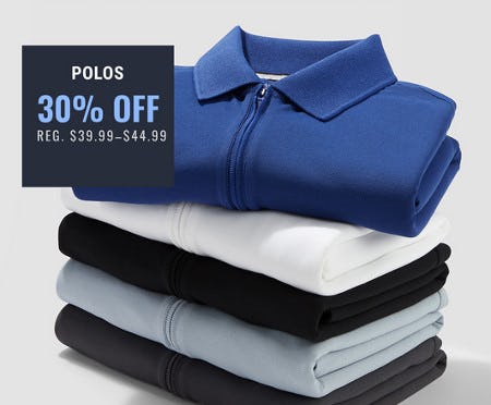 30% off Polos