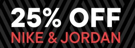 25% off Nike and Jordan