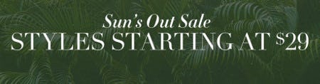 Styles Starting at $29