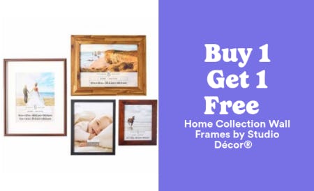 Buy 1, Get 1 Free Home Collection Wall Frames by Studio Décor